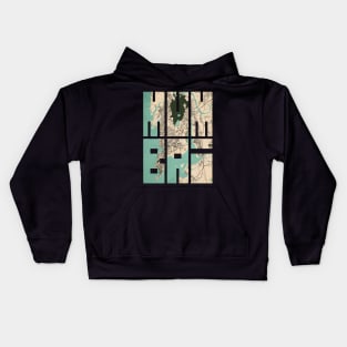 Mumbai, India City Map Typography - Vintage Kids Hoodie